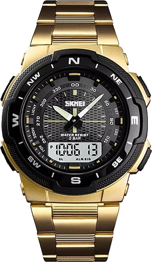 Relógio Skmei 1370 Dourado/Preto - Masculino