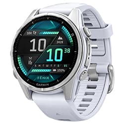 Relógio Smartwatch Garmin Fenix 8 AMOLED Premium - Branco / Prata (010-02903-00)
