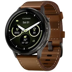 Relógio Smartwatch Garmin Venu 4 - Preto / Marrom (010-03014-03)