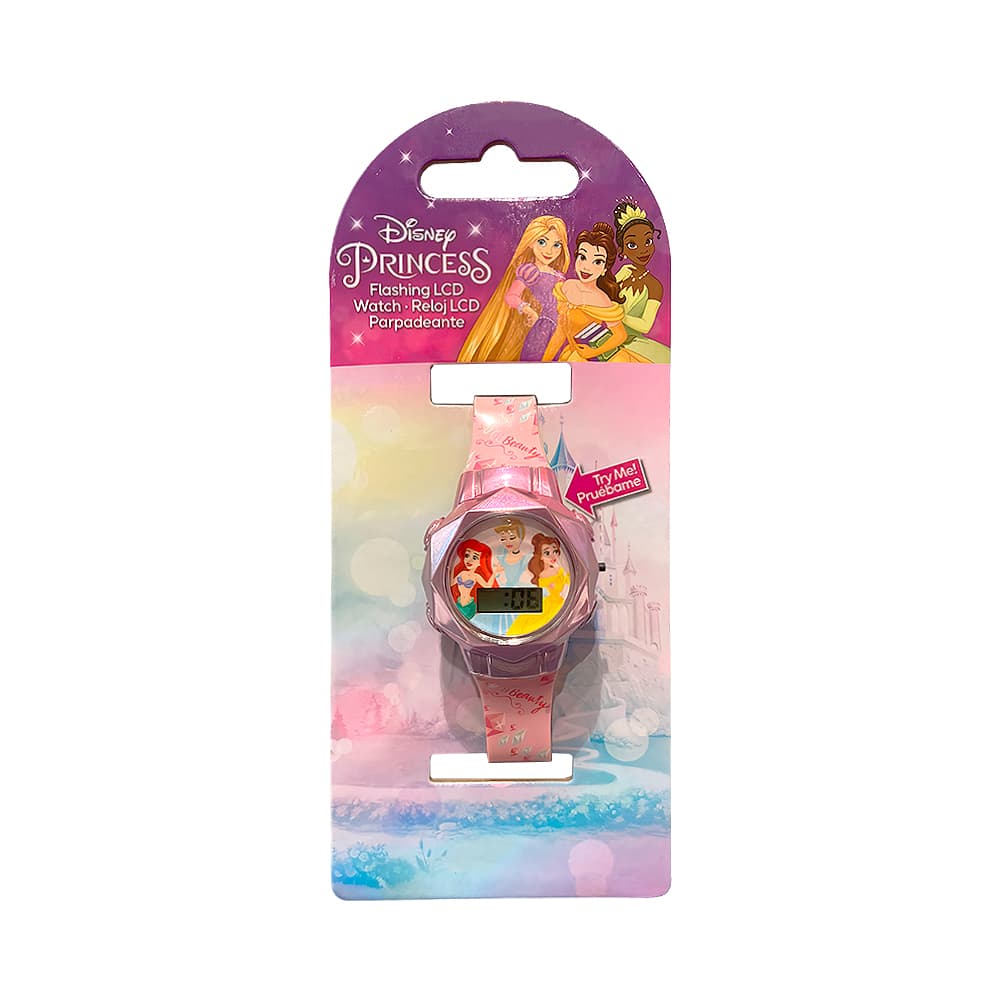 Relógio Disney Princess Flashing LCD Watch Analógico Rosa