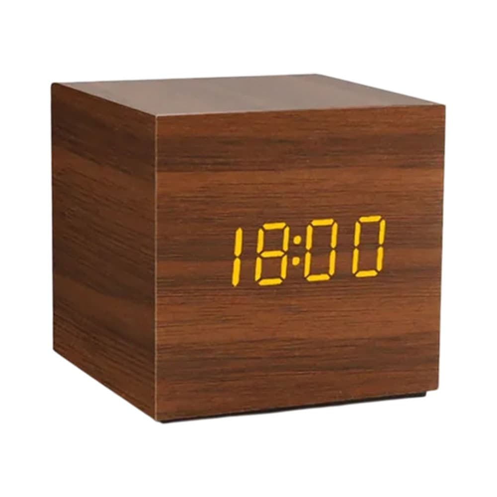Relógio Despertador Digital Satellite Ac-T33 Marrom