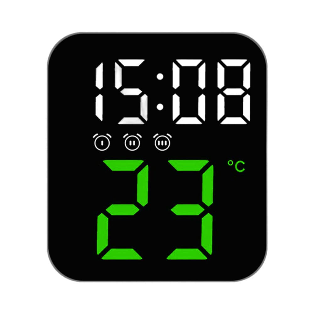 Relógio Digital de Mesa Satellite Ac-T6822 LED Verde