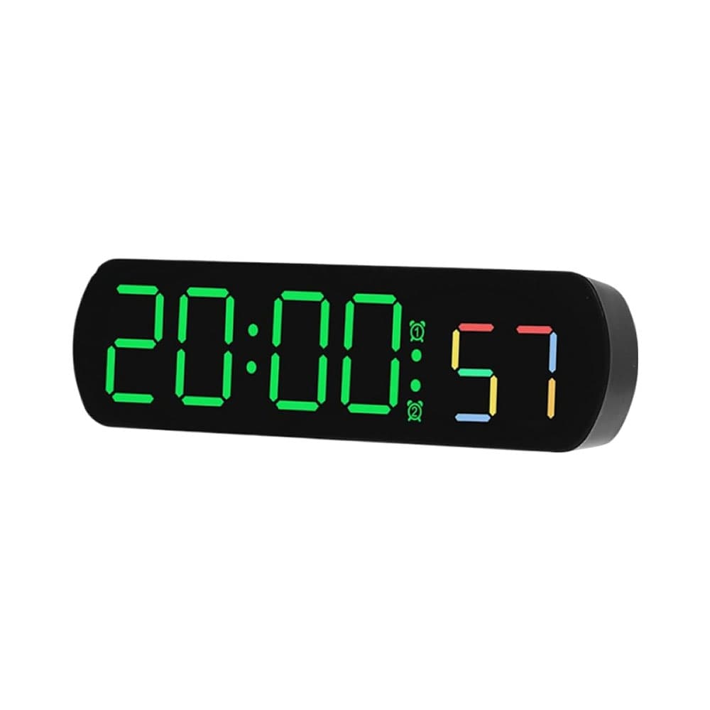 Relógio Digital de Mesa Satellite Ac-T6881 LED Preto - Verde