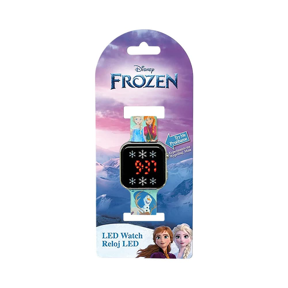 Relógio Digital LED Disney Frozen FZN4854BOI Aguamarina Print