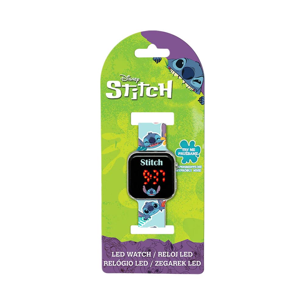 Relógio Digital LED Disney Stitch LAS4039BOI/LAS4091BOI 1 Peça