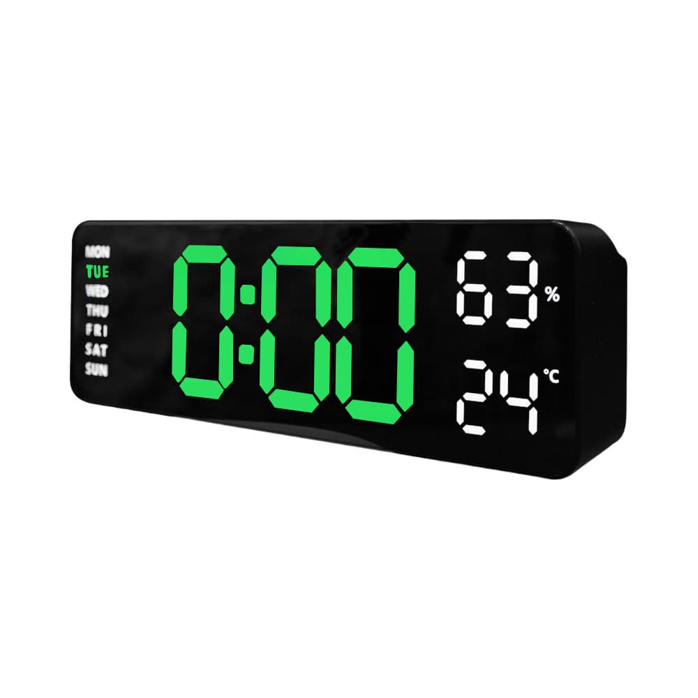 Relógio Digital Satellite Ac-T6862 LED Verde
