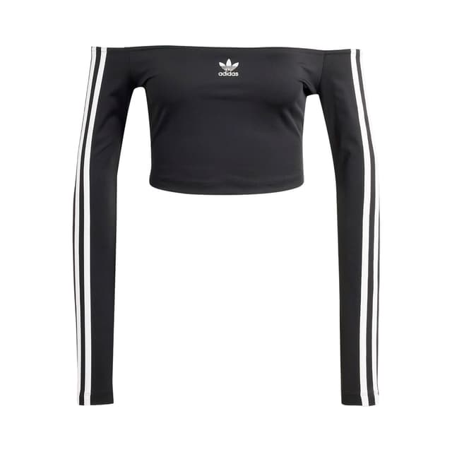 Blusa Adidas Adicolor Off Shoulder Manga Longa Feminina