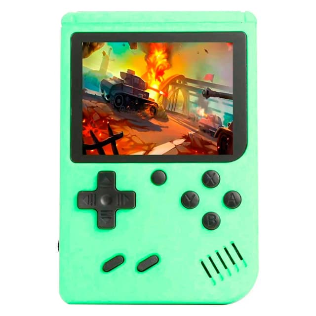 Retro Consola Game Boy Game Box Plus 500 Jogos AV/TV 3.0" Verde