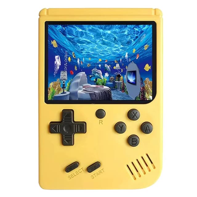 Retro Console Game Box Plus 500 Jogos AV/TV 3.0" Amarelo