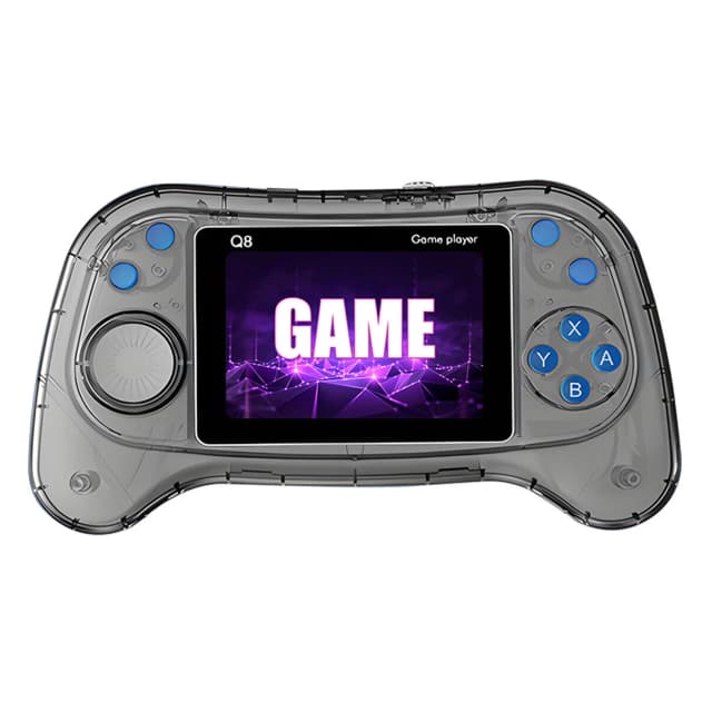 Retro Console Game Box Q8 800 J. Av/tv 3.0" Preto Transparente