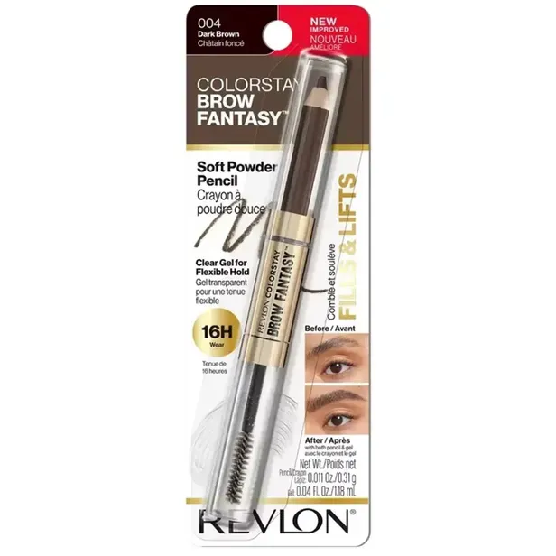 Lápis de Sobrancelha Revlon Colorstay Brow Fantasy 002 Soft Brown
