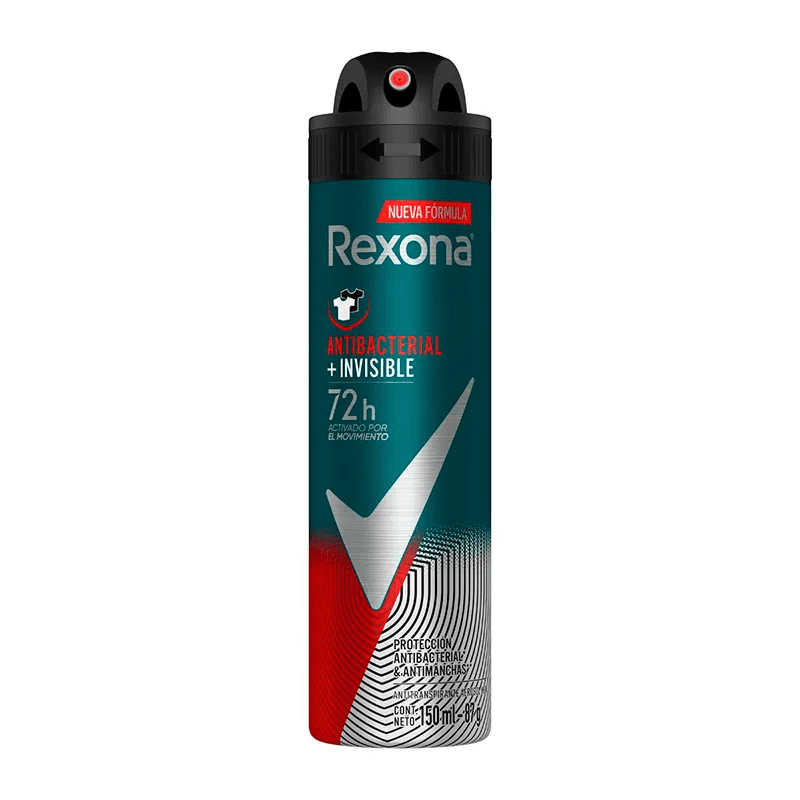 Desodorante Rexona Men Antibacterial + Invisible 150ml