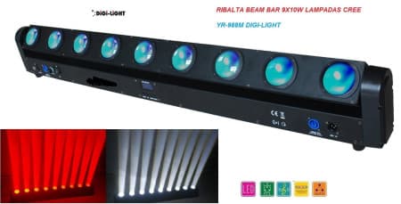 Lâmpada LED Digi Light Yr-988M Beam Rgbw Gree
