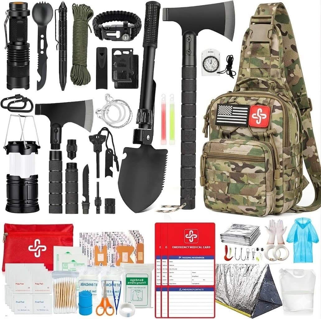 Kit Survival Gear Camuflado Rikojux 262PCS