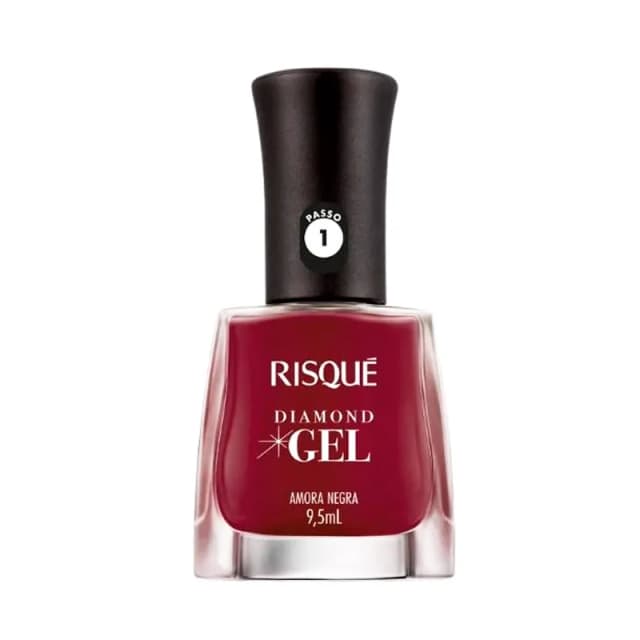 Risque Esmalte De Uñas Cremoso Diamond Gel Amora Negra 9.5ML