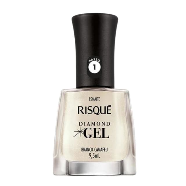 Risque Esmalte De Uñas Cremoso Diamond Gel Branco Camafeu 9.5ML