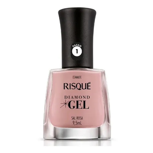 Risque Esmalte De Uñas Cremoso Diamond Gel Sal Rosa 9.5ML