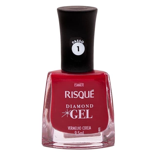Risque Esmalte De Uñas Cremoso Diamond Gel Vermelho Cereja 9.5ML