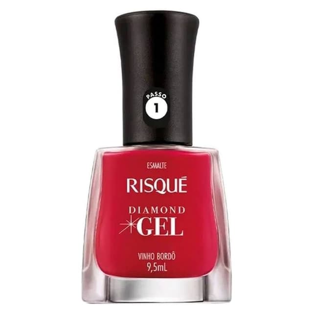 Risque Esmalte De Uñas Cremoso Diamond Gel Vino Bordo 9.5ML