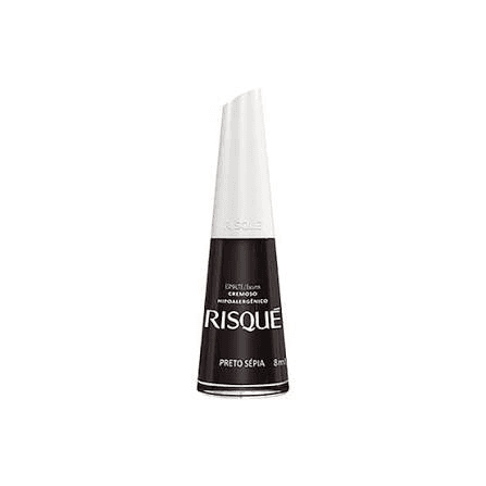 Risque Esmalte De Uñas Cremoso Preto Sepia 8ML