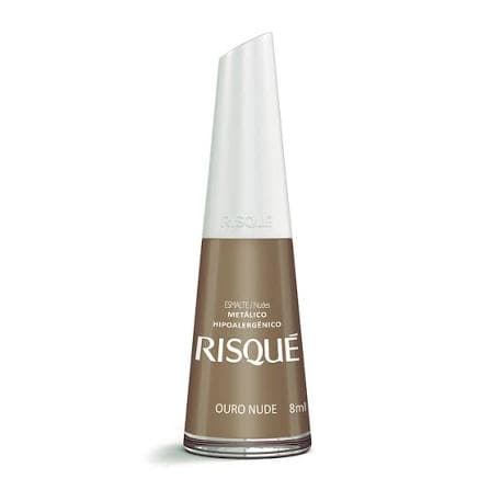Risque Esmalte De Uñas Metalico Ouro Nude 8ML