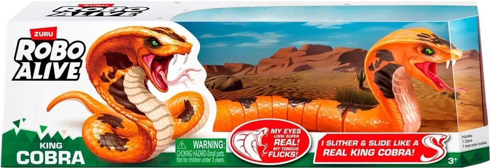 Brinquedo de Controle Remoto Robo Alive King Cobra Zuru