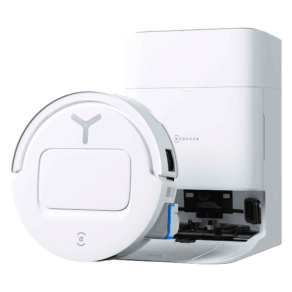 Robô Aspirador Ecovacs Deebot Vacuum T80 Omni Dex68 Recarregável Bivolt Branco