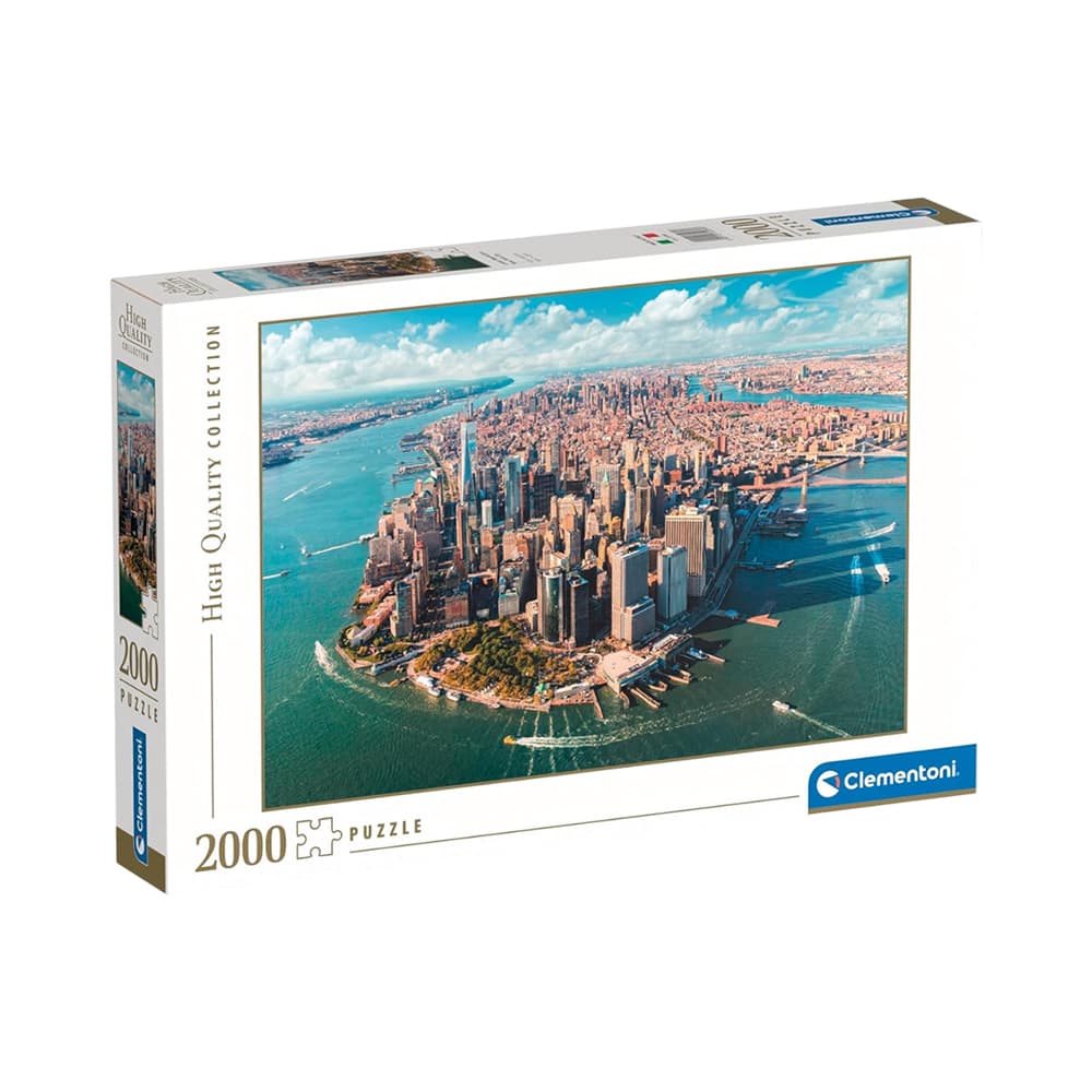 Quebra-Cabeça Manhattan Coleção de Alta Qualidade Lower Manhattan New York City 2000 Peças