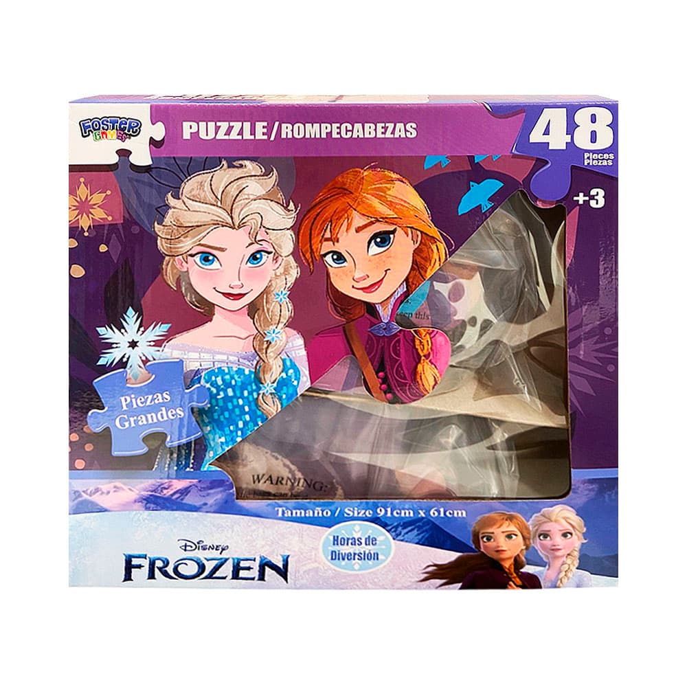 Quebra-Cabeça de Chão Disney Frozen 48 Peças