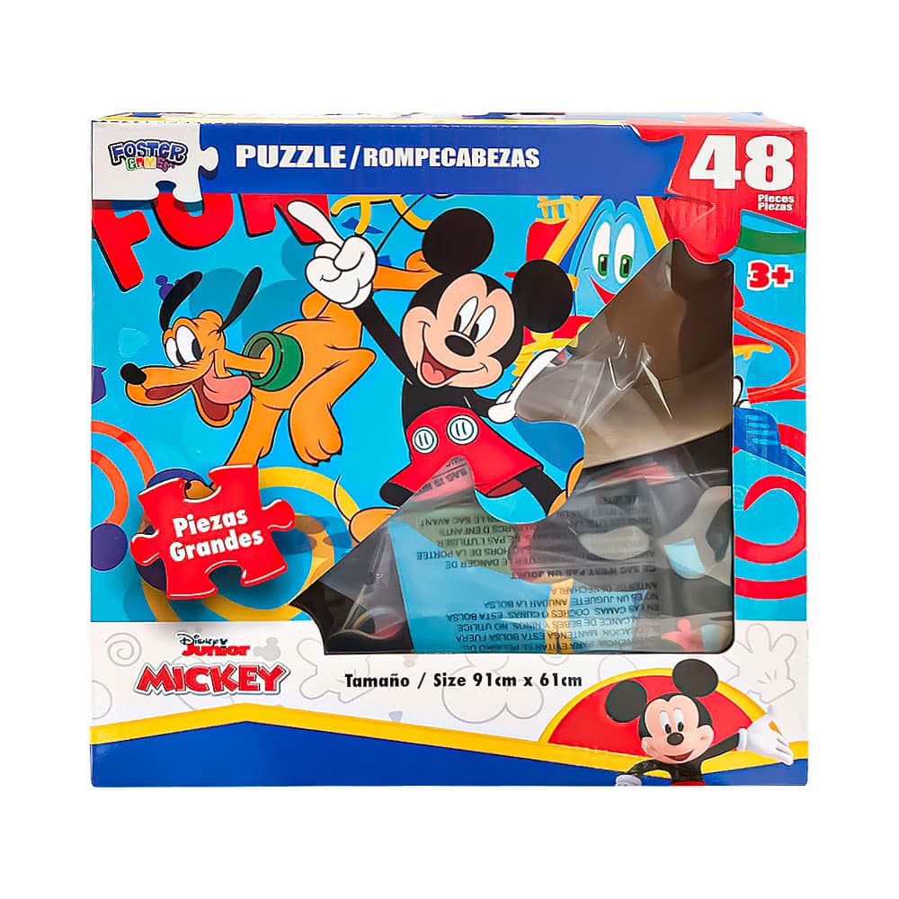Quebra-Cabeça de Chão Disney Junior Mickey 48 Peças