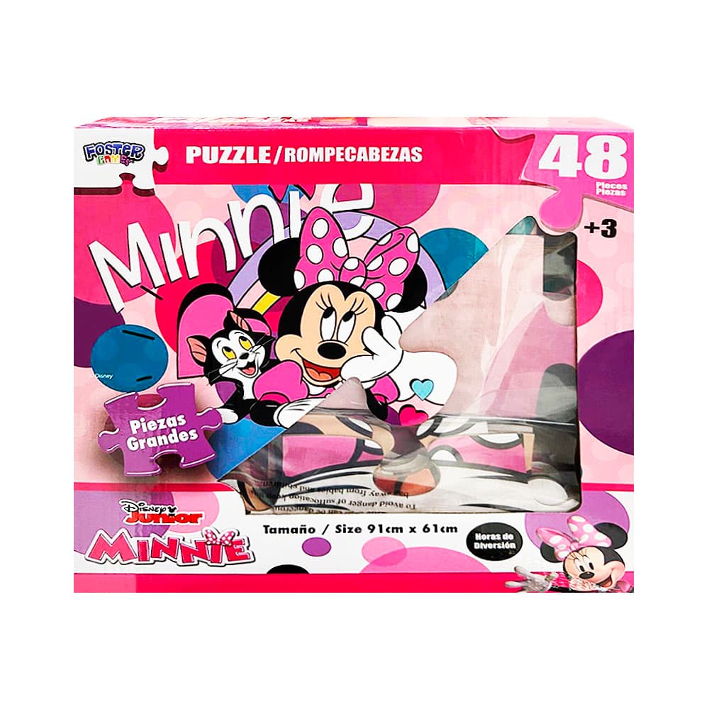 Quebra-Cabeça de Chão Disney Junior Minnie 48 Peças