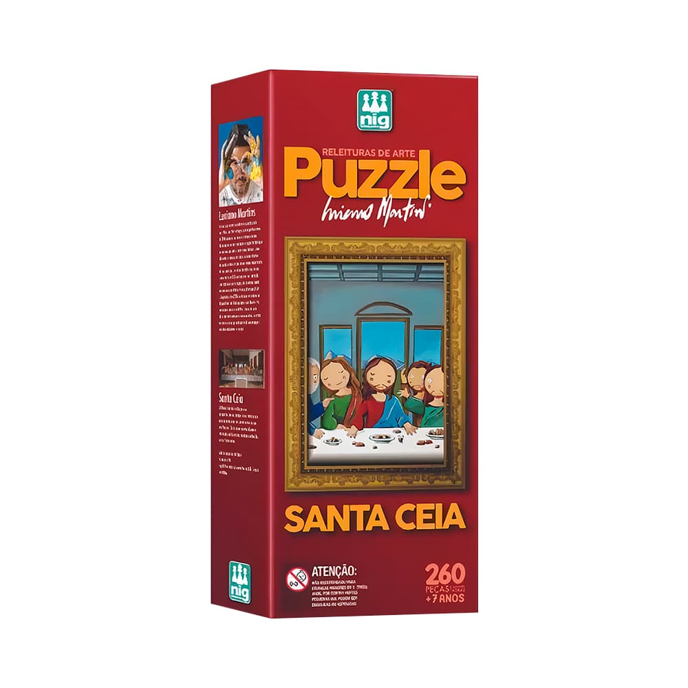 Quebra-Cabeça Nig Brinquedos 0576 Santa Cena 260 Peças