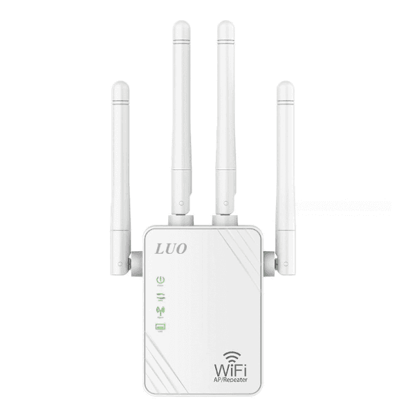 Roteador Wireless Repetidor de Sinal Luo Lu-Wf2605 300Mbps 2.4Ghz Bivolt Branco