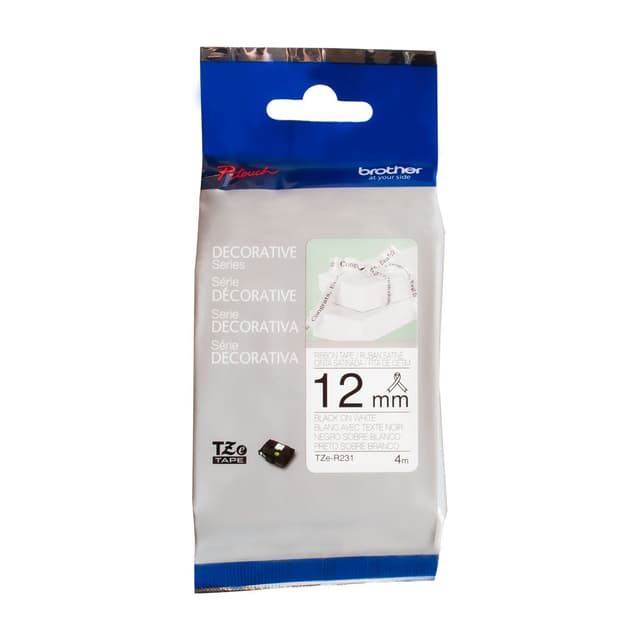 Rotulador Brother Tze-R231 Preto/Branco