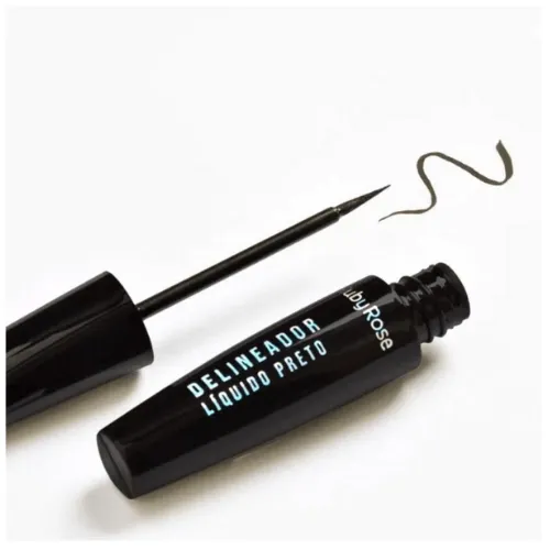 Lápis Delineador de Olhos Ruby Rose Liquid Black Hb8406