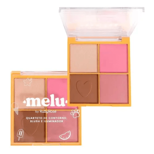 Ruby Rose Paleta Melu Rubor e Contorno