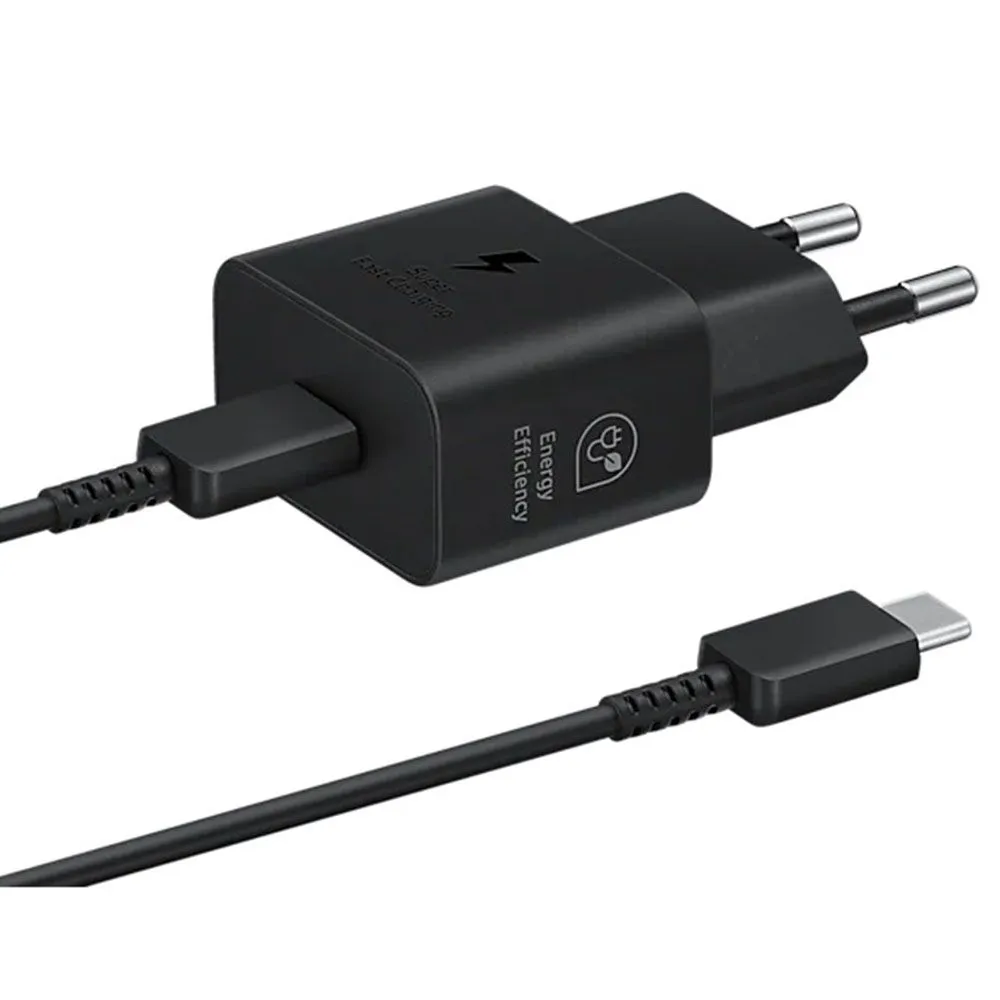 Carregador Tipo C Samsung Ep-T2510XBEGWW 25W com Cabo Preto