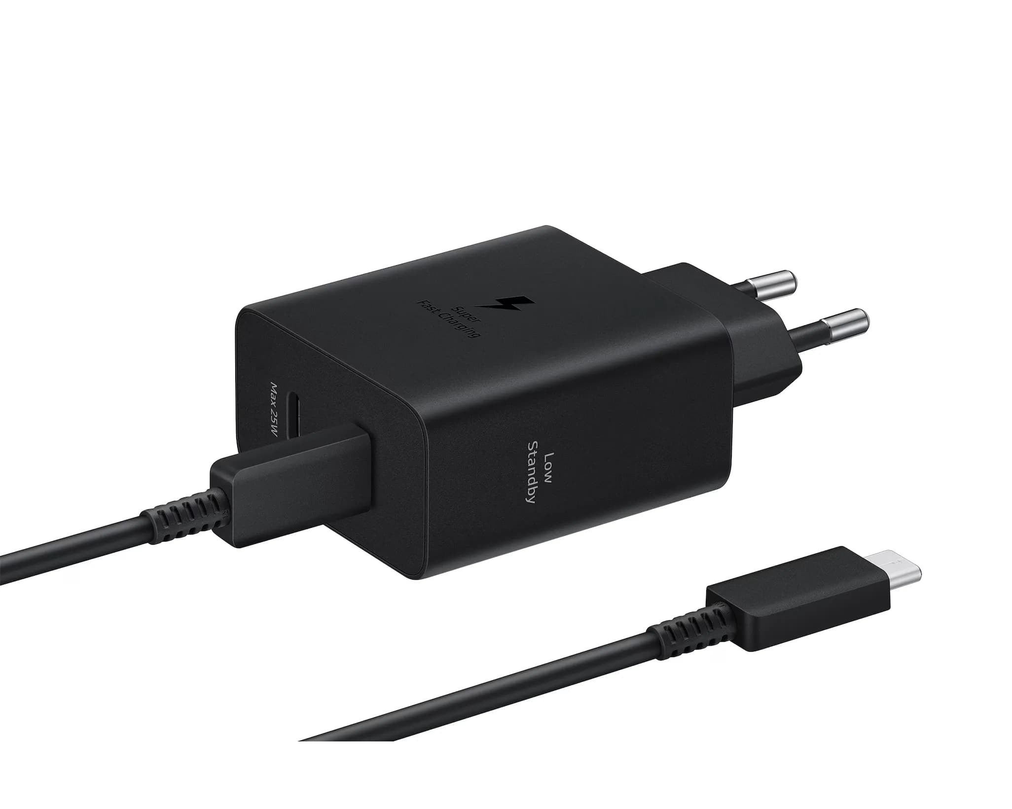 Carregador Trio Samsung Ep-T6530NBEGCA 65W 2 USB-C/USB-A Preto