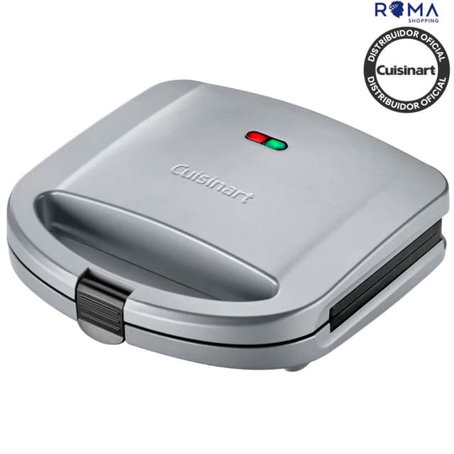 Sanduicheira Grill Cuisinart Wm-SW2N1NAS Prata 110V