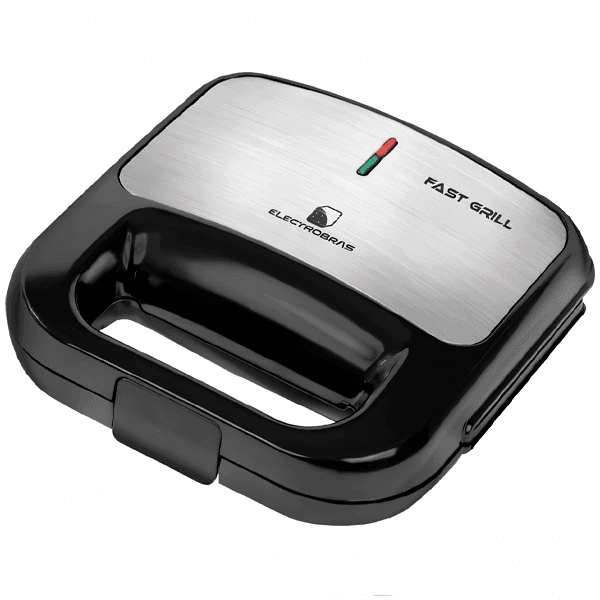 Sanduicheira Grill Electrobras Fast Grill Ebgs-01 750W 110V ~ 60Hz Preta/Prata