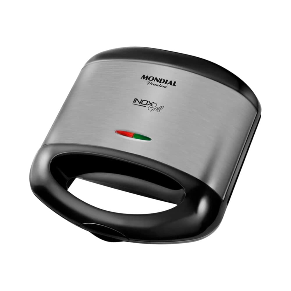 Sanduicheira Grill Mondial S-07 800W 220V Preto - Prata