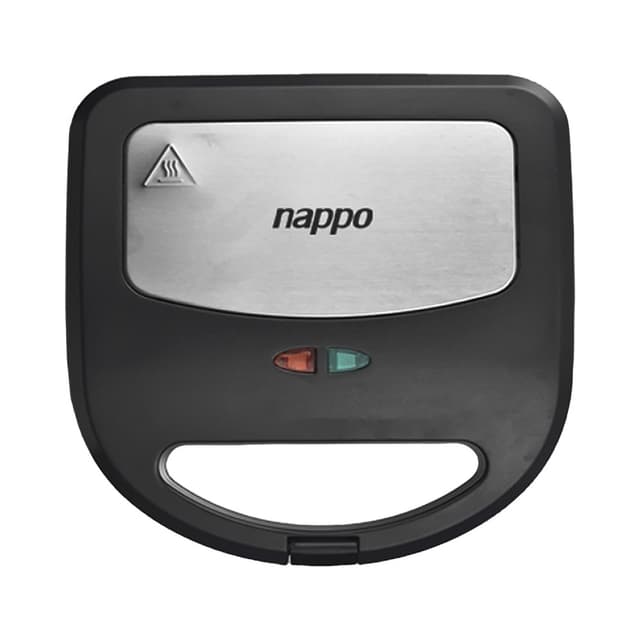 Sanduicheira/Grelha/Waffle 3 Em 1 Nappo Neg-195 750W 220V Preto - Prata