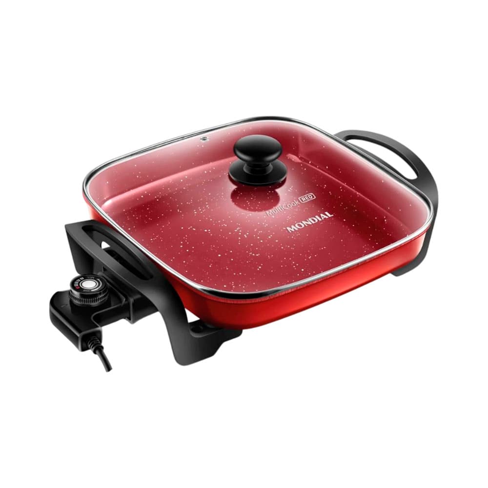 Panela Elétrica Mondial Multicook Premium Pe-49-Rc 4L Vermelha