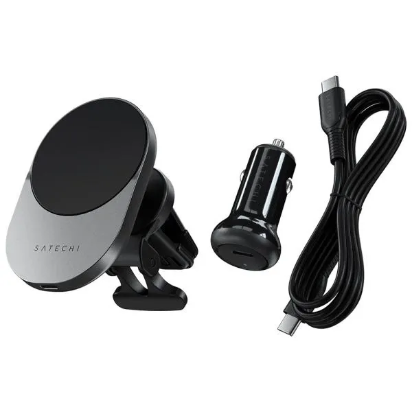Satechi Cargador Vehicular ST-Q2CCM QI2 Wireless Space Gray