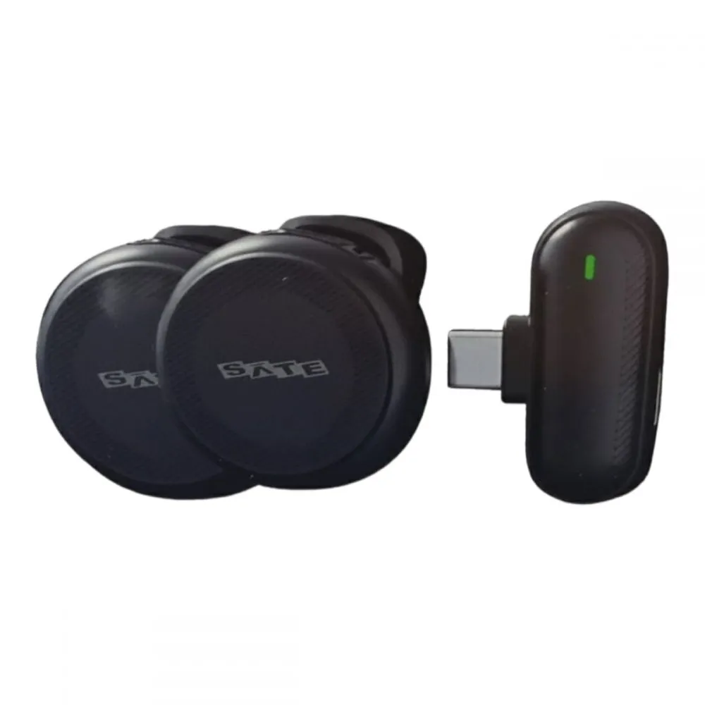 Satellite Microfono Inalambrico A-MK206 Tipo C+lightning Negro