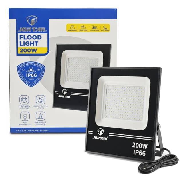 Refletor LED Satellite Jortan Jt-JG200W 200W/6500K/IP66/Controle