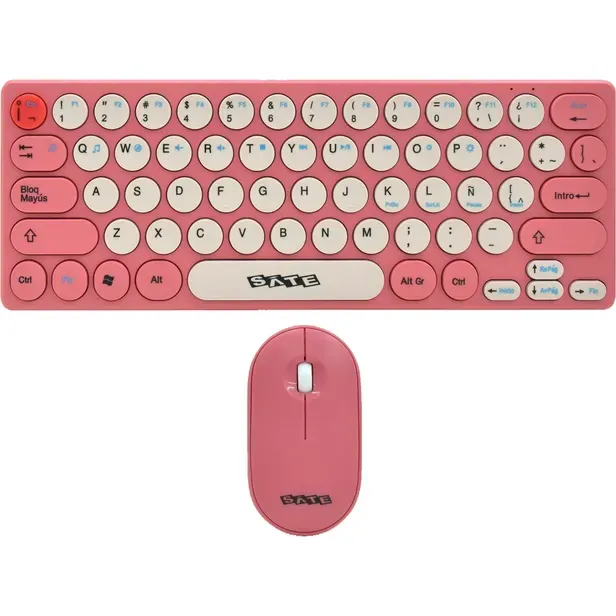 Teclado + Mouse Satellite Ak-6062G Wireless 2.4GHz Español Rojo