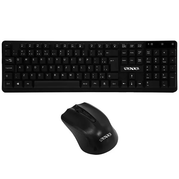 Teclado + Mouse Satellite Ak-741G Wireless 2.4GHz Port Negro