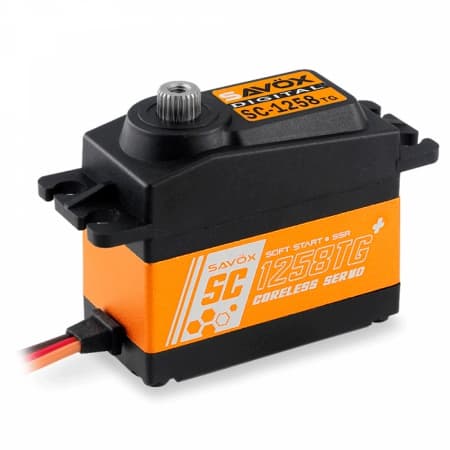 Servo Savox Sc-1258TG Plus com Soft Start 6V 12KG 0.08S