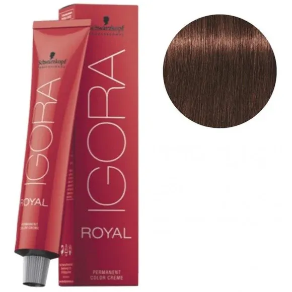 Schwarzkopf Igora Royal Tinte para Cabello 60ml 5-68 Rubio Oscuro Cobrizo Rojizo